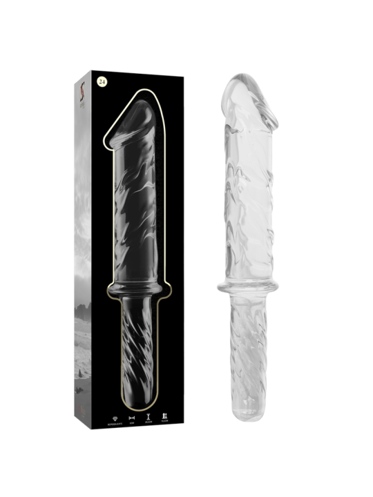 NEBULA SERIES BY IBIZA MODELO 24 DILDO CRISTAL TRANSPARENTE 285 CM O 5 CM