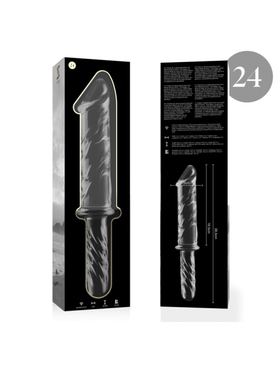 NEBULA SERIES BY IBIZA MODELO 24 DILDO CRISTAL TRANSPARENTE 285 CM O 5 CM