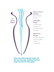 ANAL FANTASY ELITE COLLECTION DILATADOR ANAL GAPER PARA PRINCIPIANTES CRISTAL TALLA S