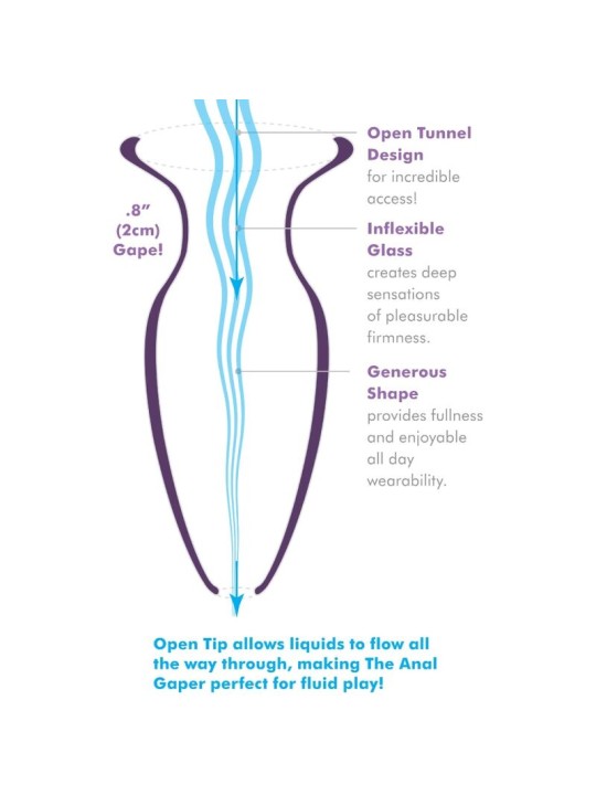 ANAL FANTASY ELITE COLLECTION DILATADOR ANAL GAPER PARA PRINCIPIANTES CRISTAL TALLA S