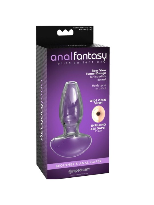 ANAL FANTASY ELITE COLLECTION DILATADOR ANAL GAPER PARA PRINCIPIANTES CRISTAL TALLA S