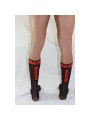 MACHO CALCETINES FINOS NEGRO ROJO TALLA UNICA