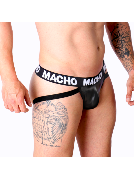 MACHO MX25NC JOCK CUERO NEGRO