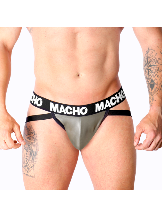 MACHO MX27GR JOCK CUERO GRIS BEIGE XL