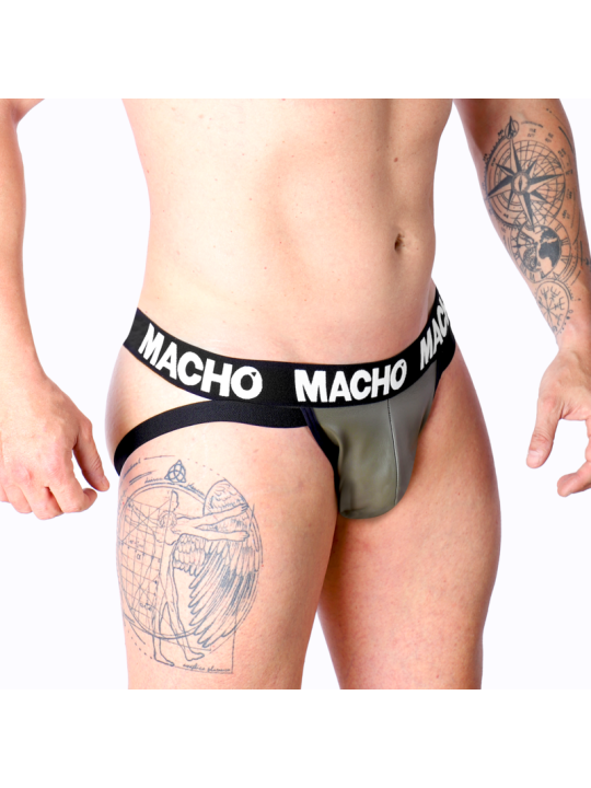 MACHO MX27GR JOCK CUERO GRIS BEIGE XL