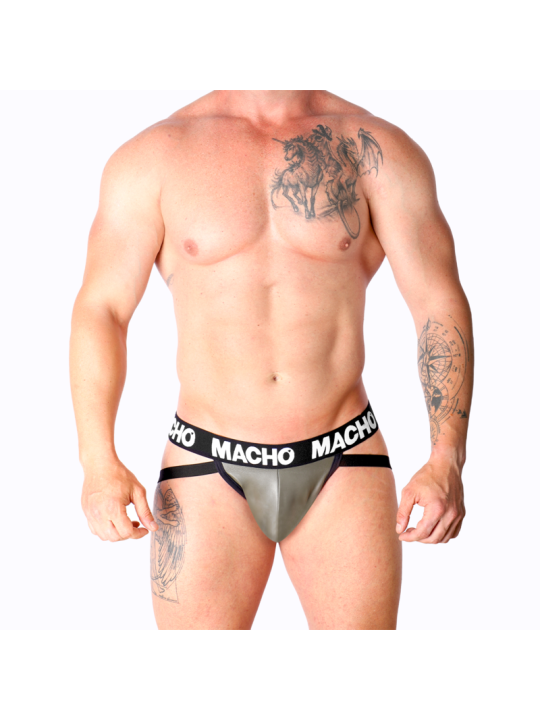MACHO MX27GR JOCK CUERO GRIS BEIGE XL