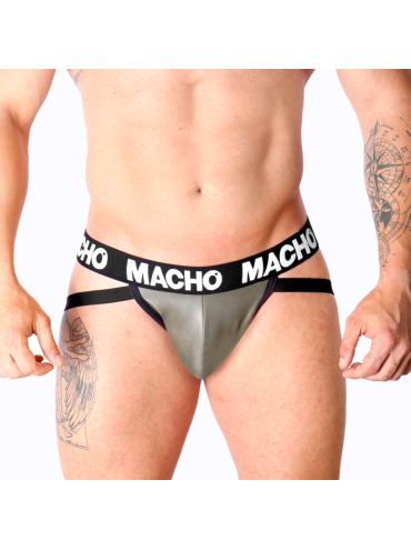 MACHO MX27GR JOCK CUERO GRIS BEIGE XL