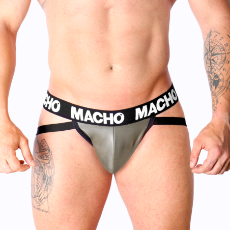 MACHO MX27GR JOCK CUERO GRIS BEIGE XL