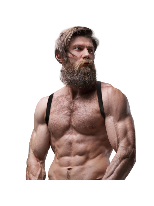 FETISH SUBMISSIVE ATTITUDE ARNES ECOPIEL ESPALDA HOMBRE