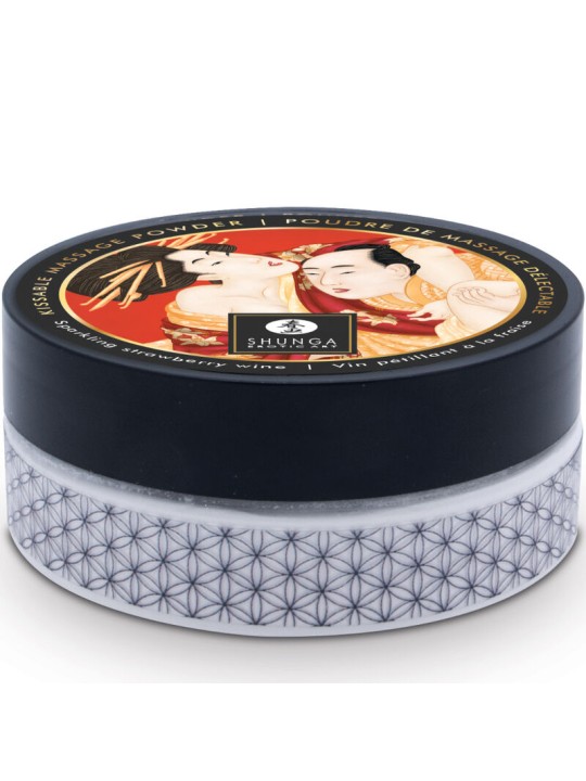 SHUNGA KIT POLVOS DE MASAJE COMESTIBLE FRESA