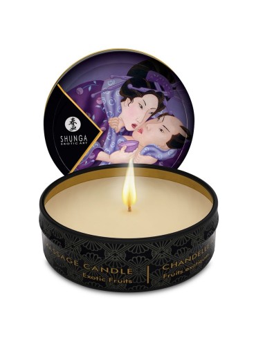 SHUNGA MINI CARESS BY CANDELIGHT VELA MASAJE FRUTAS EXOTICAS 30 ML