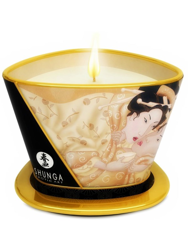 SHUNGA MINI CARESS BY CANDELIGHT VELA MASAJE VAINILLA 170 ML