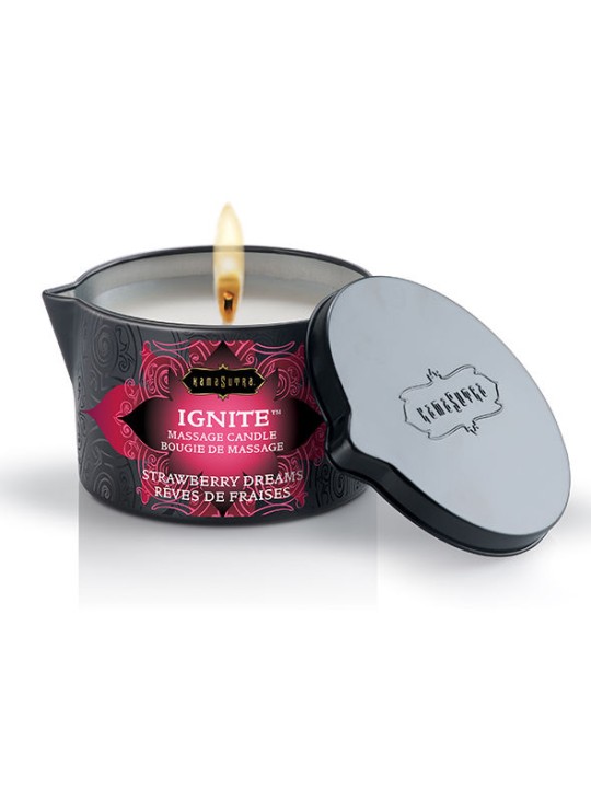KAMASUTRA VELA DE MASAJE SUENOS DE FRESA 170 GR