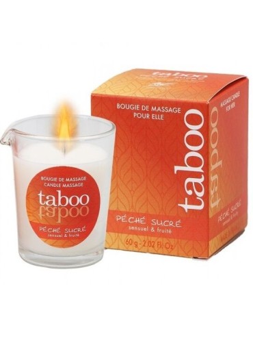 RUF TABOO VELA DE MASAJE PARA ELLA PECHE SUCRE AROMA NECTARINA