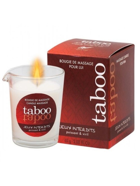 RUF TABOO VELA DE MASAJE PARA EL JEUX INTERDITS AROMA LIQUEN SALVAJE