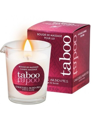 RUF TABOO VELA DE MASAJE PARA EL CARESSES ARDENTES AROMA HELECHO