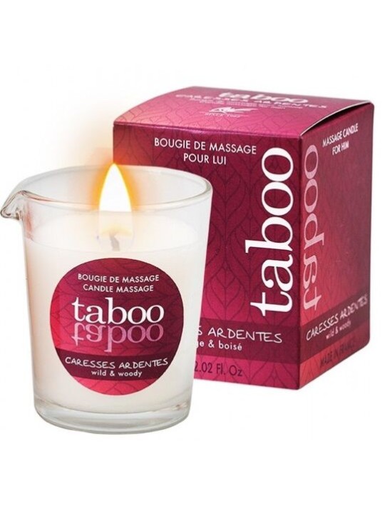 RUF TABOO VELA DE MASAJE PARA EL CARESSES ARDENTES AROMA HELECHO