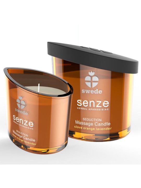 SWEDE SENZE SEDUCTION VELA MASAJE CLAVO NARANJA LAVANDA