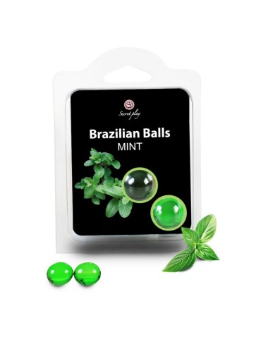 SECRETPLAY BRAZILIAN BALLS MENTA SET 2 BOLAS