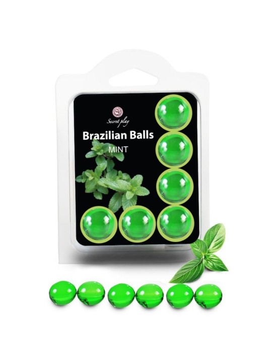 SECRETPLAY SET 6 BRAZILIANS BALLS MENTA