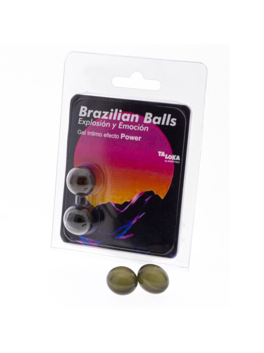 TALOKA BRAZILIAN BALLS GEL EXCITANTE EFECTO POWER 2 BOLAS