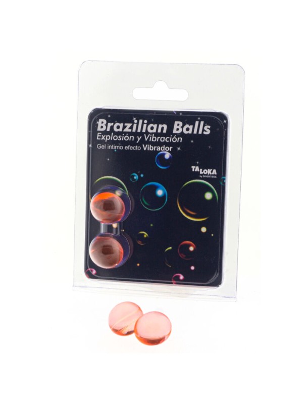 TALOKA BRAZILIAN BALLS GEL EXCITANTE EFECTO VIBRACION 2 BOLAS