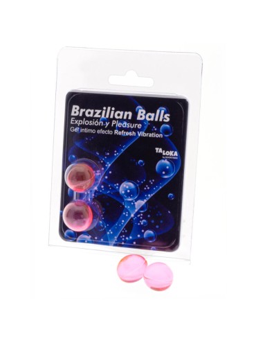 TALOKA BRAZILIAN BALLS GEL EXCITANTE EFECTO VIBRACION REFRESCANTE 2 BOLAS