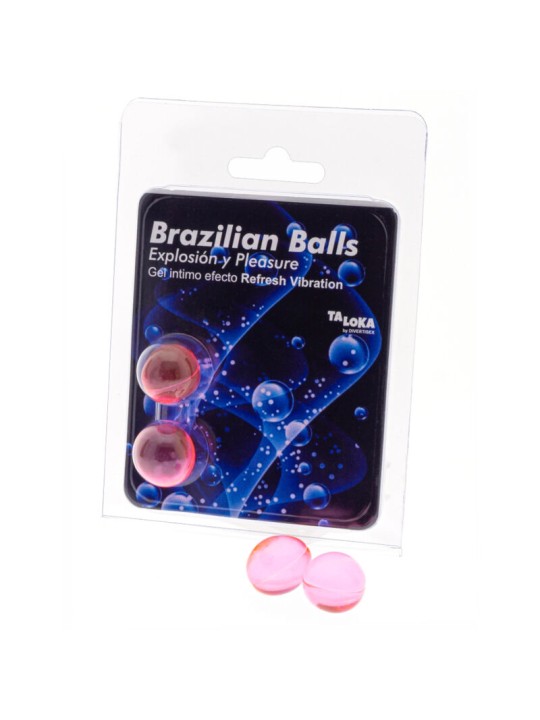 TALOKA BRAZILIAN BALLS GEL EXCITANTE EFECTO VIBRACION REFRESCANTE 2 BOLAS