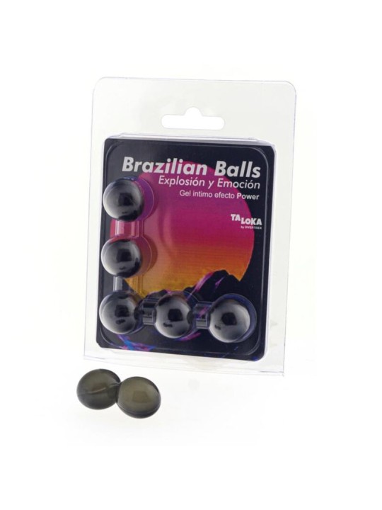 TALOKA BRAZILIAN BALLS GEL EXCITANTE EFECTO POWER 5 BOLAS