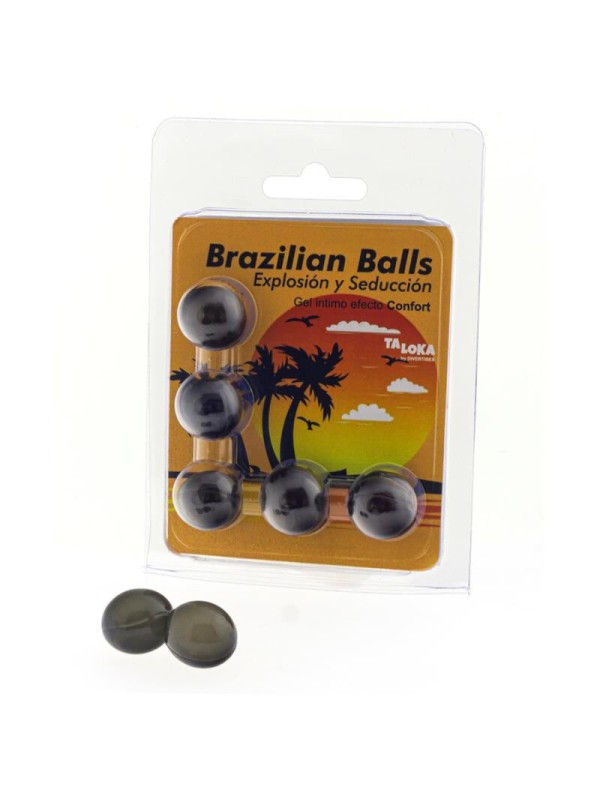 TALOKA BRAZILIAN BALLS GEL EXCITANTE EFECTO CONFORT 5 BOLAS
