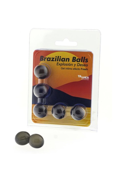 TALOKA BRAZILIAN BALLS GEL EXCITANTE EFECTO FRESCOR 5 BOLAS
