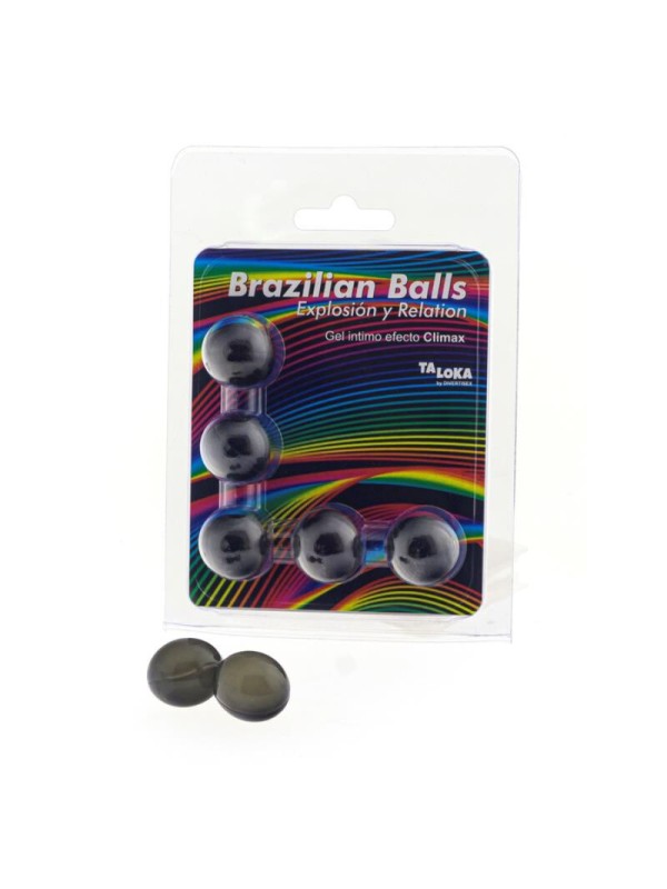 TALOKA BRAZILIAN BALLS GEL EXCITANTE EFECTO CLIMAX 5 BOLAS