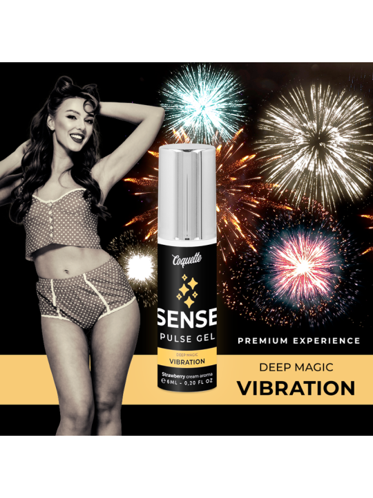 COQUETTE CHIC DESIRE PULSE GEL FRESA VIBRACION LIQUIDA PREMIUM 6ML