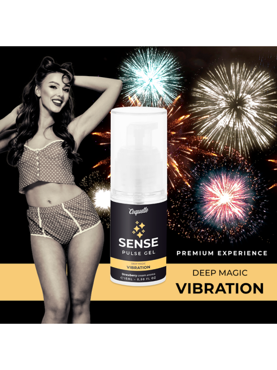 COQUETTE CHIC DESIRE PULSE GEL FRESA VIBRACION LIQUIDA PREMIUM 15ML