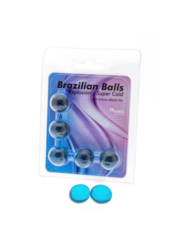 TALOKA BRAZILIAN BALLS GEL EXCITANTE EFECTO FRIO 5 BOLAS