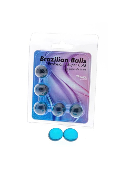 TALOKA BRAZILIAN BALLS GEL EXCITANTE EFECTO FRIO 5 BOLAS