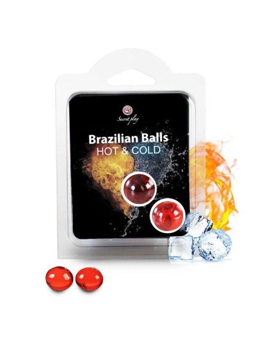 SECRETPLAY BRAZILIAN BALLS EFECTO CALOR FRIO 2 UNIDADES