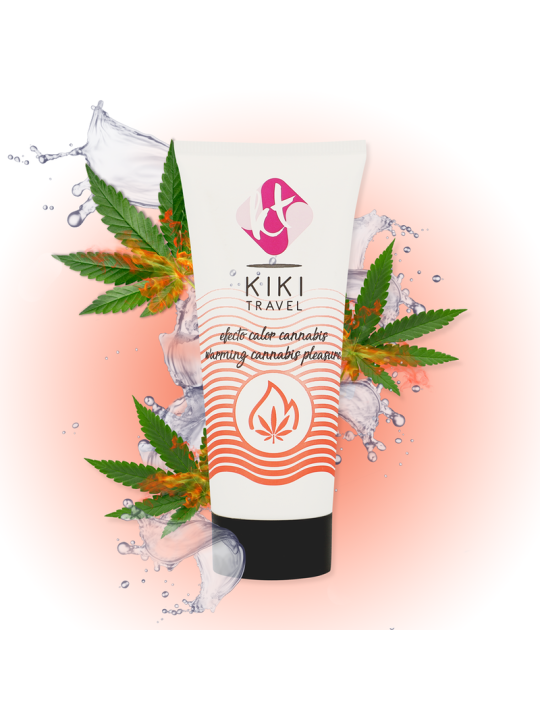 KIKI TRAVEL GEL DESLIZANTE SABOR A CANNABIS EFECTO CALOR INTENSO 50 ML