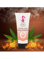 KIKI TRAVEL GEL DESLIZANTE SABOR A CANNABIS EFECTO CALOR INTENSO 50 ML