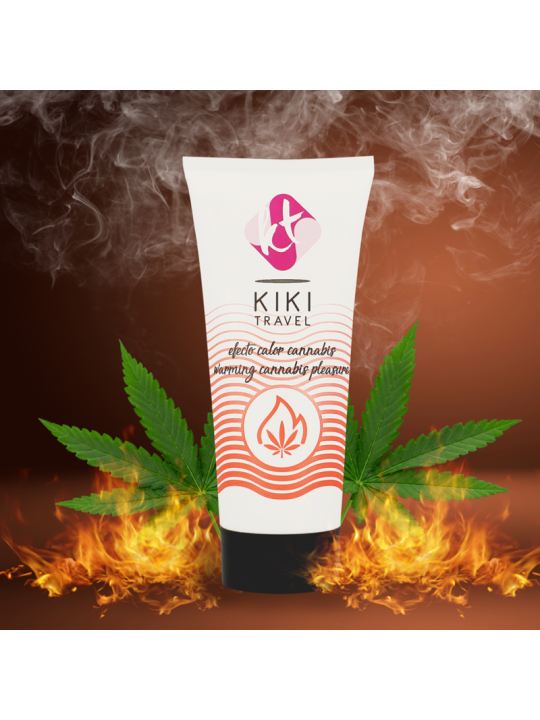 KIKI TRAVEL GEL DESLIZANTE SABOR A CANNABIS EFECTO CALOR INTENSO 50 ML