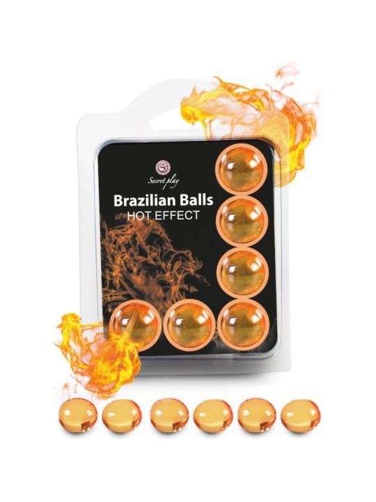 SECRETPLAY SET 6 BRAZILIAN BALLS EFECTO CALOR