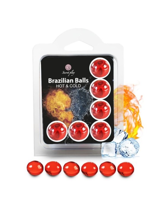 SECRETPLAY SET 6 BRAZILIAN BALLS EFECTO FRIO Y CALOR