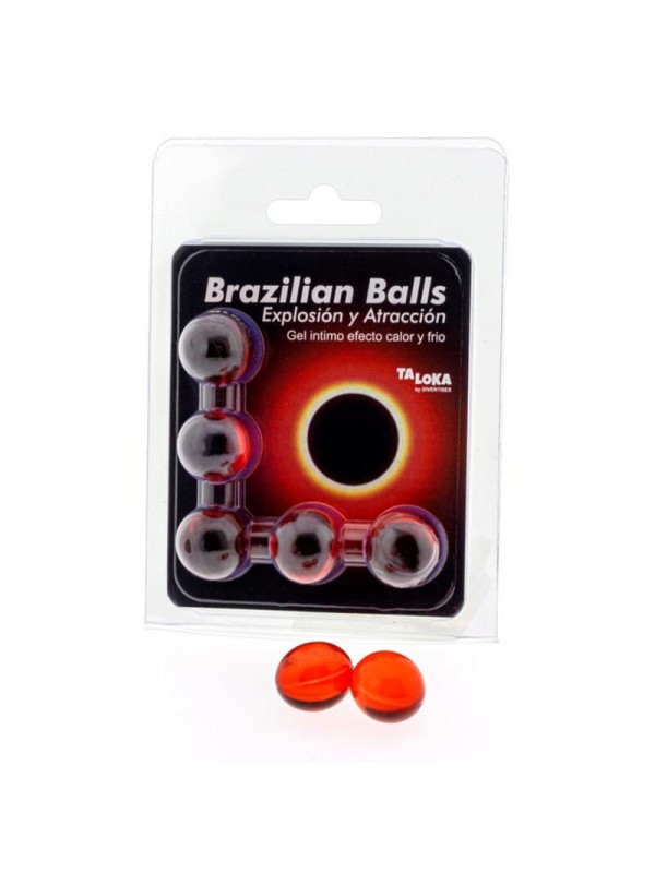 TALOKA BRAZILIAN BALLS GEL EXCITANTE EFECTO CALOR Y FRIO 5 BOLAS