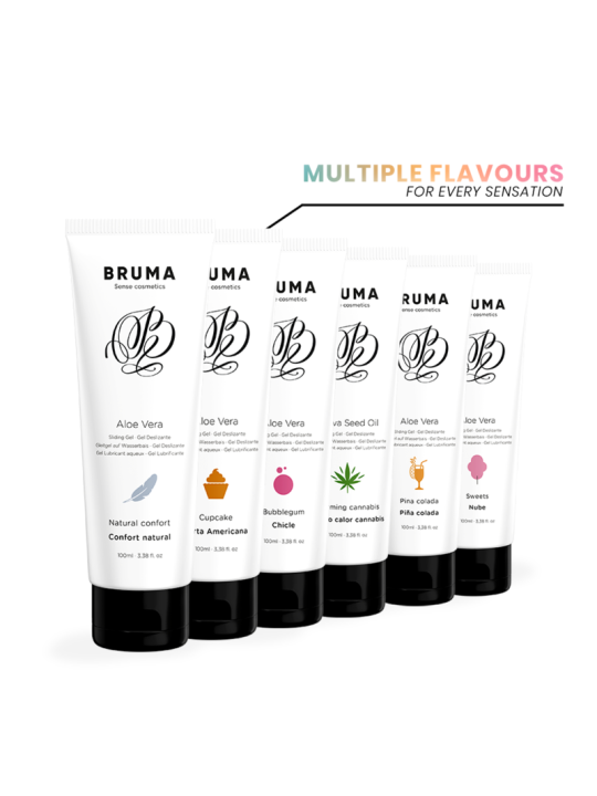 BRUMA GEL DESLIZANTE CON ACEITE DE SEMILLA EFECTO CALOR SABOR CANNABIS 100 ML