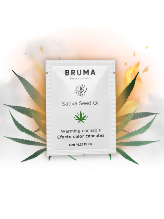 BRUMA 6 ML GEL DESLIZANTE CON ACEITE DE SEMILLA EFECTO CALOR SABOR CANNABIS