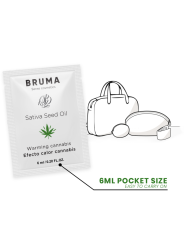 BRUMA 6 ML GEL DESLIZANTE CON ACEITE DE SEMILLA EFECTO CALOR SABOR CANNABIS