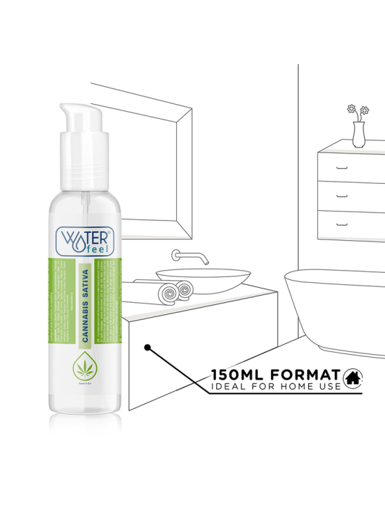 WATERFEEL LUBRICANTE CANNABIS 150 ML