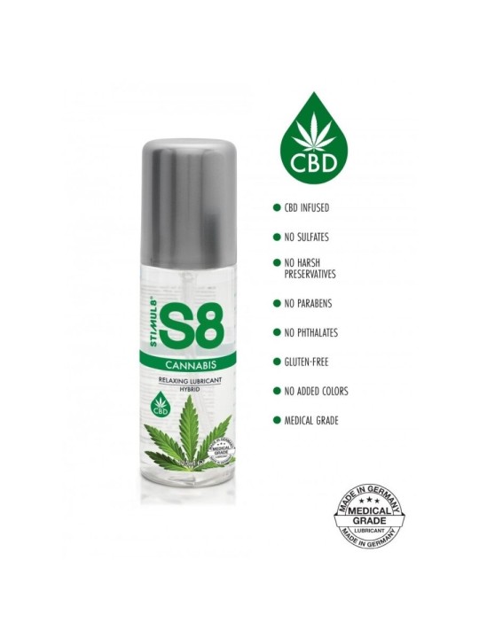 STIMUL8 S8 LUBRICANTE HIBRIDO CANNABIS 125 ML