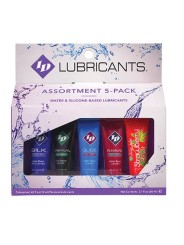 ID JUICY LUBE SURTIDO 5X LUBRICANTE TUBE PACK 12 ML
