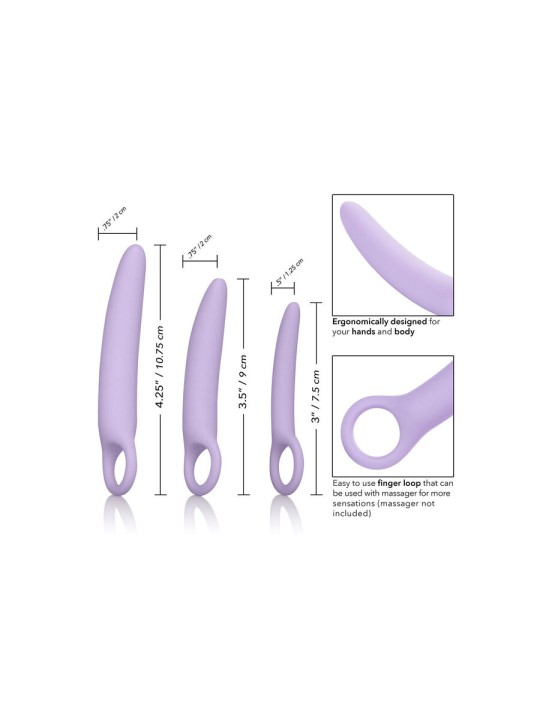 CALEXOTICS DR LAURA BERMAN ALENA SET DE 3 DILATADOR VAGINAL SILICONA